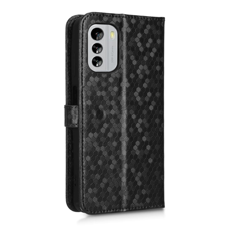 For Nokia G60 5G Honeycomb Dot Texture Leather Phone Case