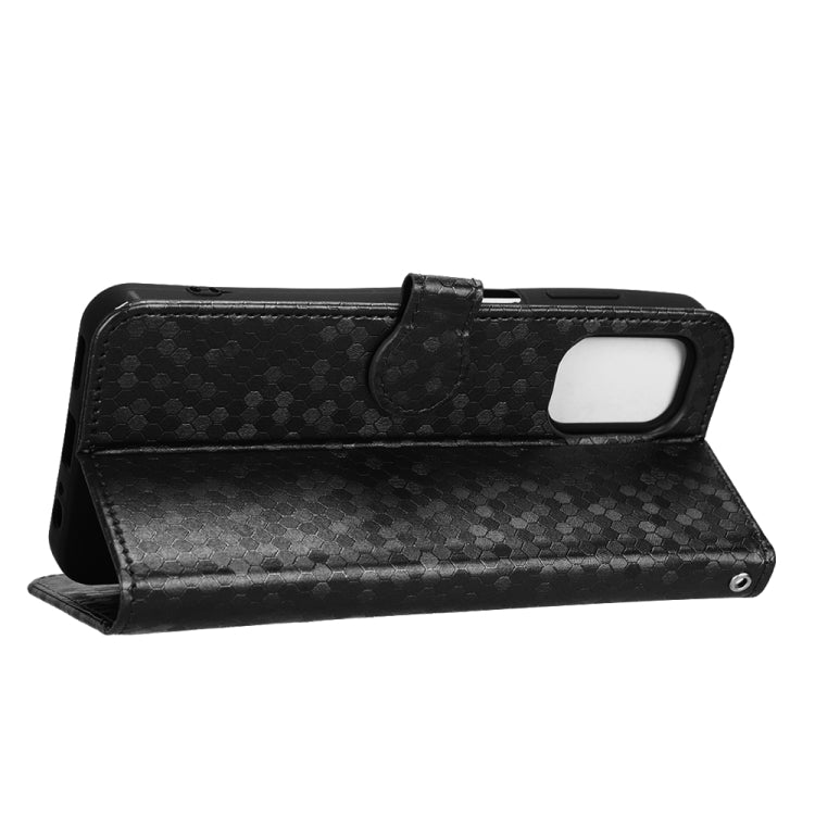 For Nokia G60 5G Honeycomb Dot Texture Leather Phone Case