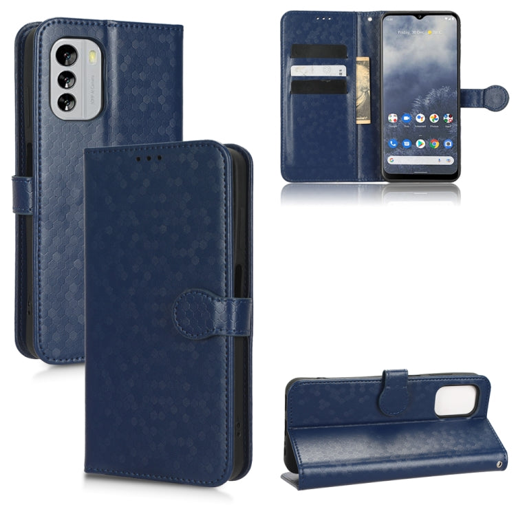 For Nokia G60 5G Honeycomb Dot Texture Leather Phone Case