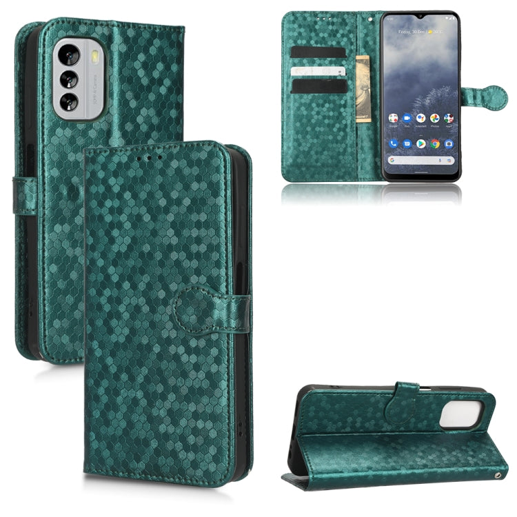 For Nokia G60 5G Honeycomb Dot Texture Leather Phone Case
