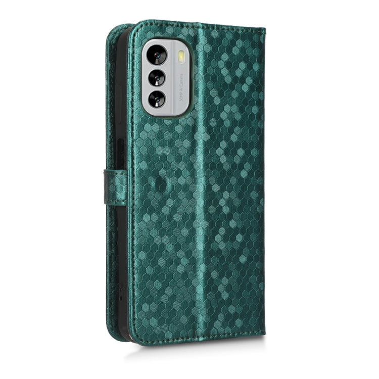 For Nokia G60 5G Honeycomb Dot Texture Leather Phone Case
