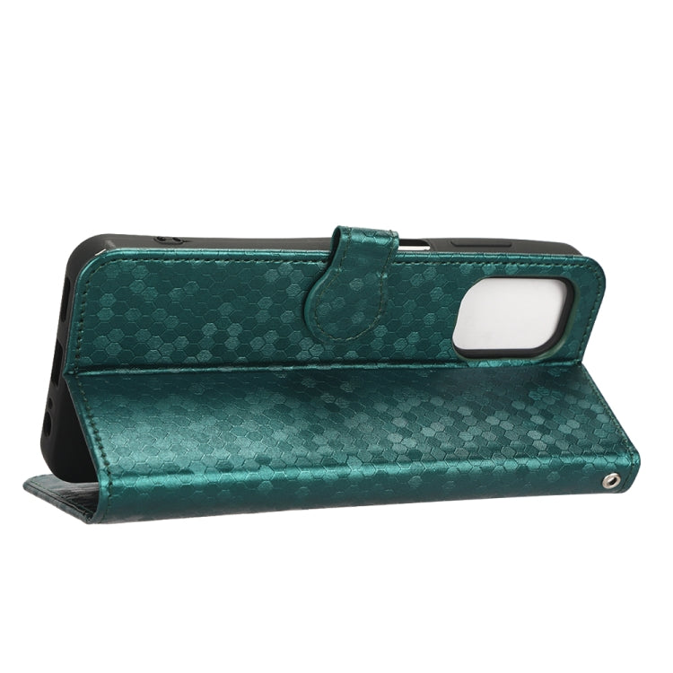 For Nokia G60 5G Honeycomb Dot Texture Leather Phone Case