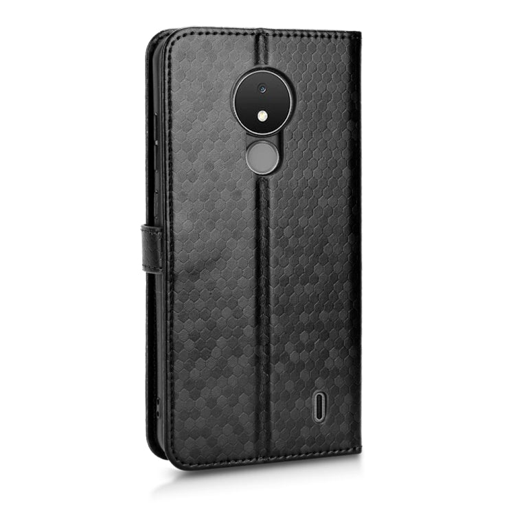 For Nokia C21 Honeycomb Dot Texture Leather Phone Case