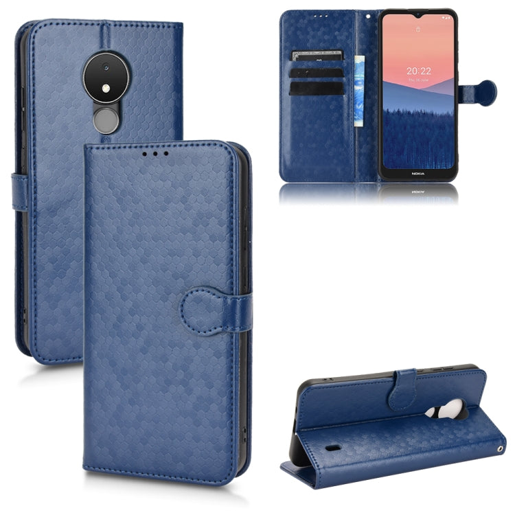 For Nokia C21 Honeycomb Dot Texture Leather Phone Case