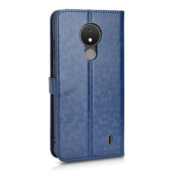 For Nokia C21 Honeycomb Dot Texture Leather Phone Case