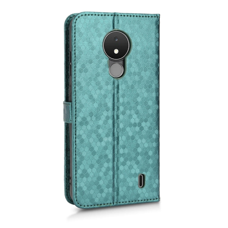 For Nokia C21 Honeycomb Dot Texture Leather Phone Case