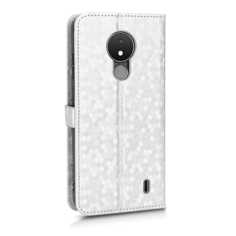 For Nokia C21 Honeycomb Dot Texture Leather Phone Case