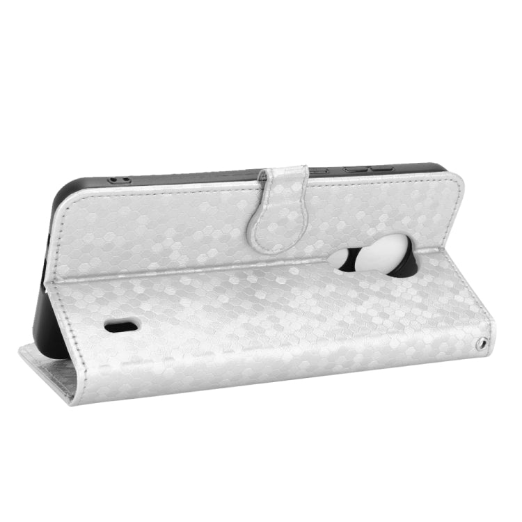 For Nokia C21 Honeycomb Dot Texture Leather Phone Case