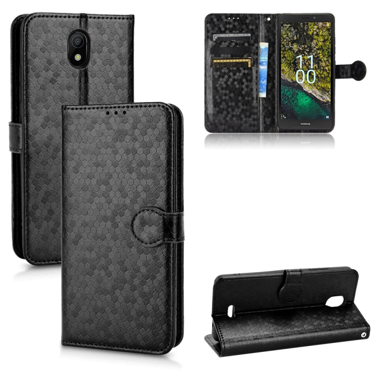 For Nokia C100 Honeycomb Dot Texture Leather Phone Case