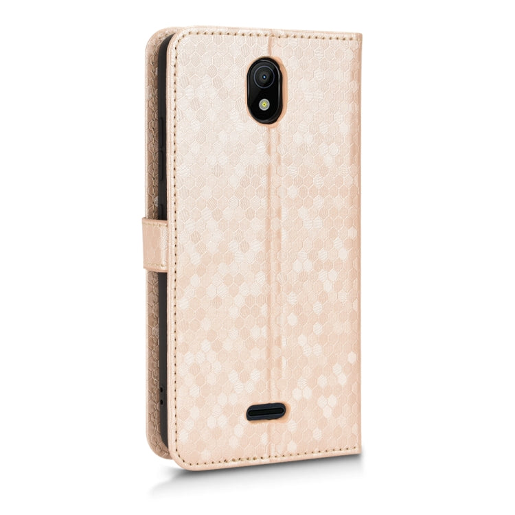 For Nokia C100 Honeycomb Dot Texture Leather Phone Case