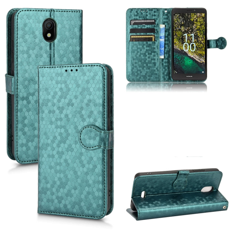 For Nokia C100 Honeycomb Dot Texture Leather Phone Case
