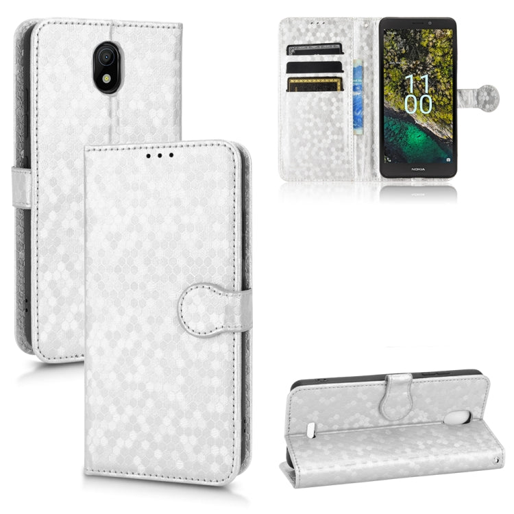 For Nokia C100 Honeycomb Dot Texture Leather Phone Case
