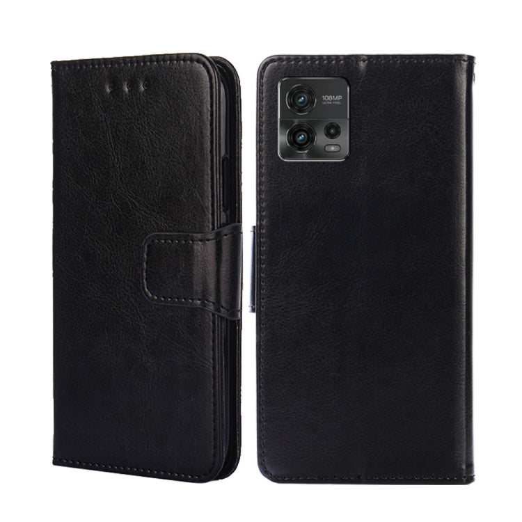 For Motorola Moto G72 4G Crystal Texture Horizontal Flip Leather Phone Case