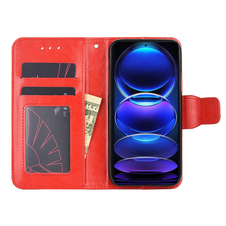 For Xiaomi Redmi Note 12 China Crystal Texture Horizontal Flip Leather Phone Case
