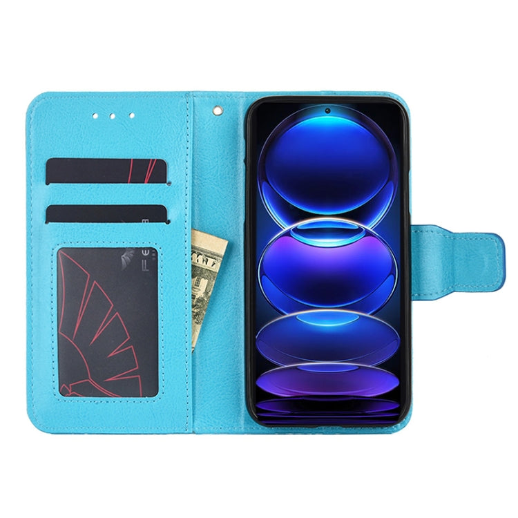 For Xiaomi Redmi Note 12 China Crystal Texture Horizontal Flip Leather Phone Case