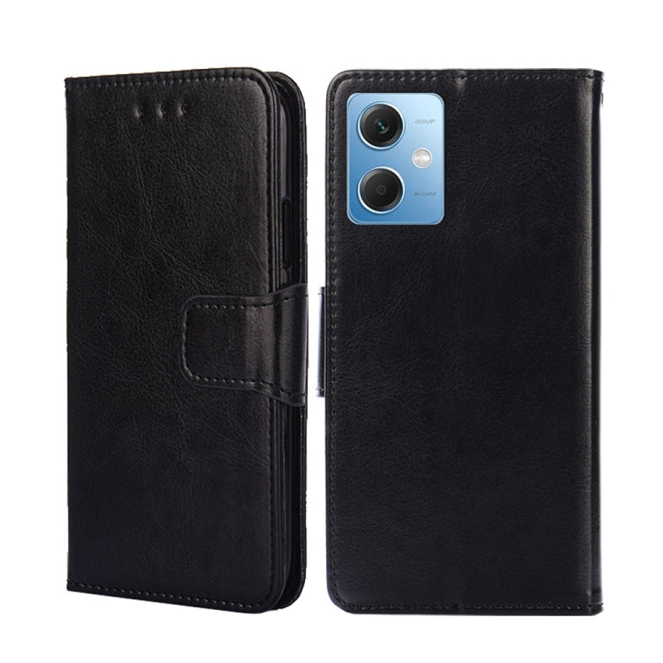 For Xiaomi Redmi Note 12 China Crystal Texture Horizontal Flip Leather Phone Case