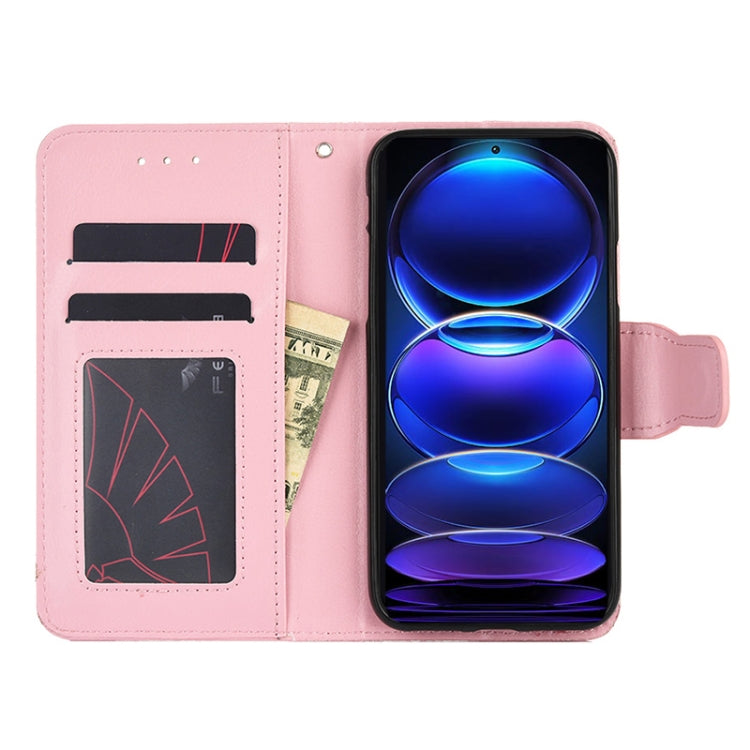 For Xiaomi Redmi Note 12 Pro+ China Crystal Texture Horizontal Flip Leather Phone Case