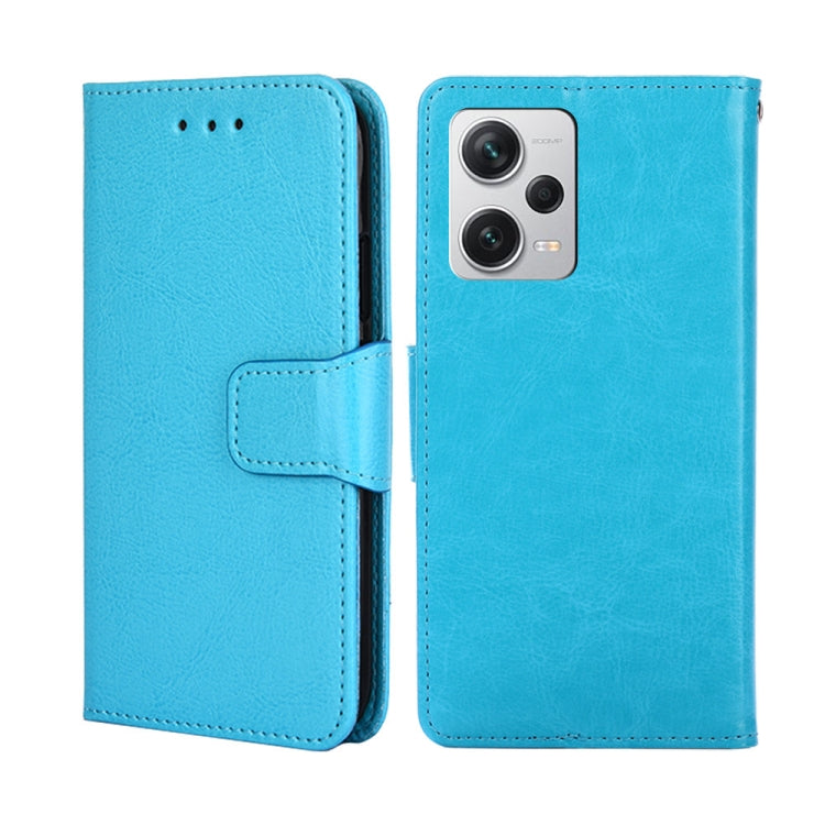 For Xiaomi Redmi Note 12 Pro+ China Crystal Texture Horizontal Flip Leather Phone Case