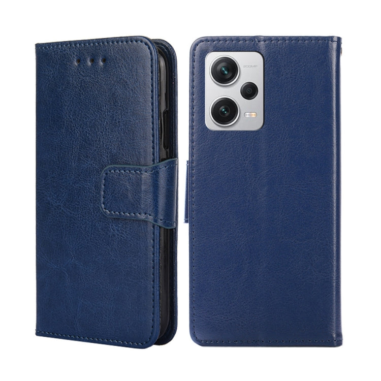 For Xiaomi Redmi Note 12 Pro+ China Crystal Texture Horizontal Flip Leather Phone Case