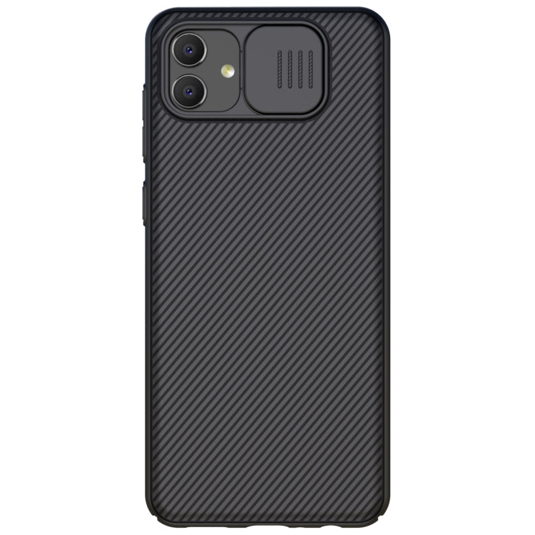 For Samsung Galaxy A04 NILLKIN Black Mirror Series Camshield PC Phone Case