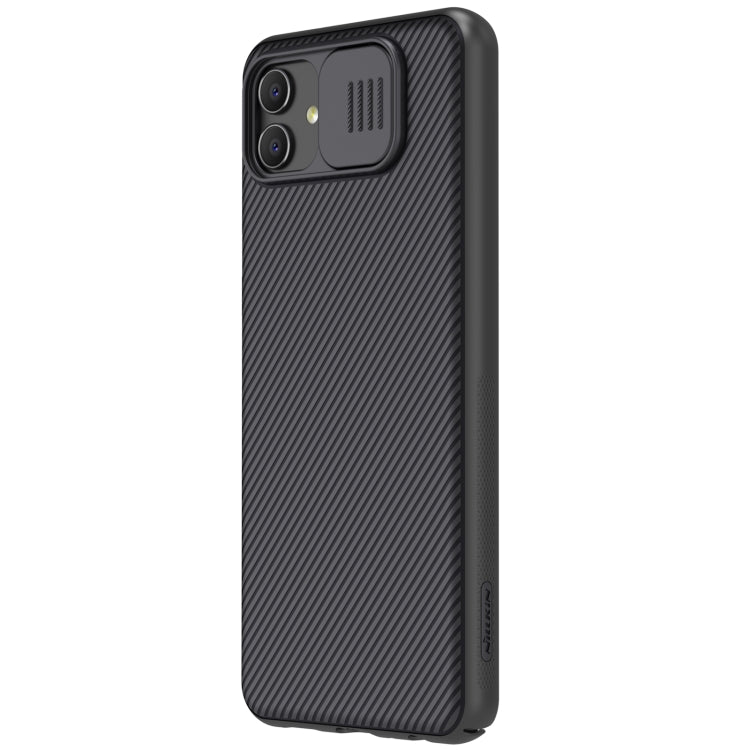 For Samsung Galaxy A04 NILLKIN Black Mirror Series Camshield PC Phone Case