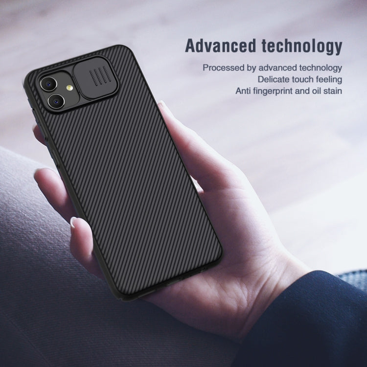 For Samsung Galaxy A04 NILLKIN Black Mirror Series Camshield PC Phone Case