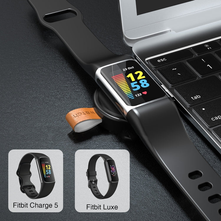 For Fitbit Charge 5 / Luxe A-07 USB Smart Watch Wireless Magnetic Suction Charger