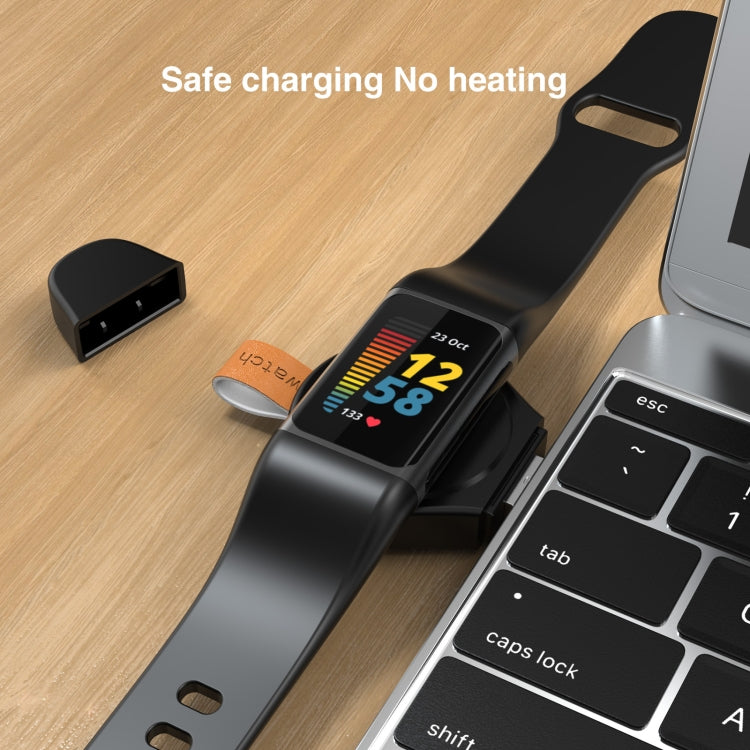 For Fitbit Charge 5 / Luxe A-07 USB Smart Watch Wireless Magnetic Suction Charger