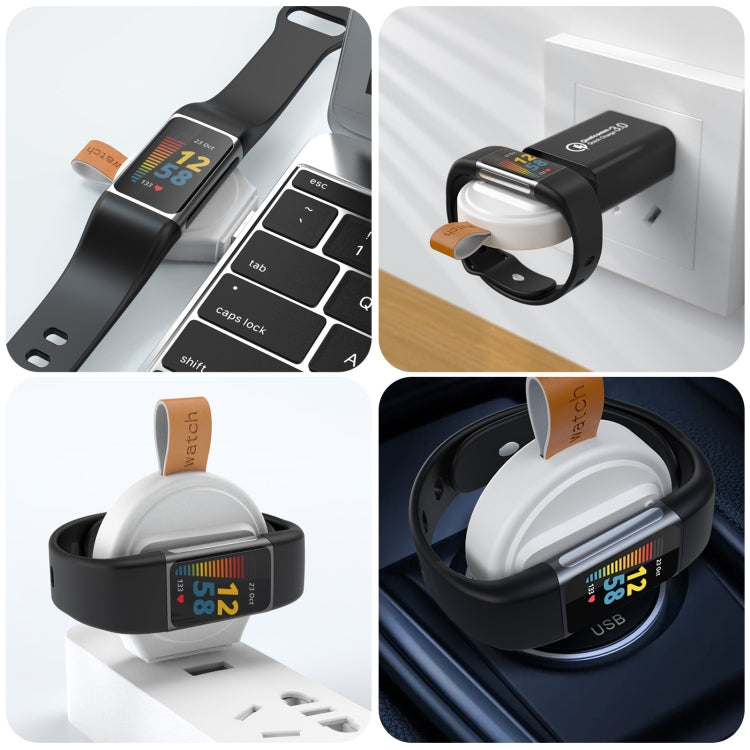 For Fitbit Charge 5 / Luxe A-07 USB Smart Watch Wireless Magnetic Suction Charger