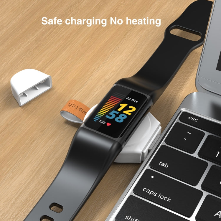 For Fitbit Charge 5 / Luxe A-07 USB Smart Watch Wireless Magnetic Suction Charger