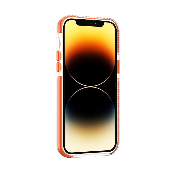 For iPhone 14 Two-color Shockproof High Transparency TPU Phone Case