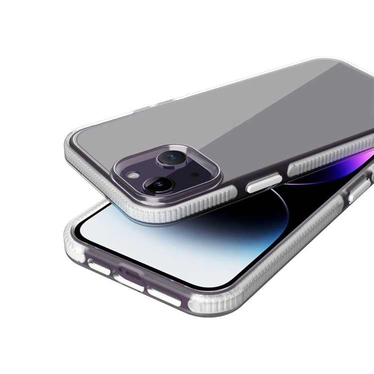 For iPhone 14 Two-color Shockproof High Transparency TPU Phone Case