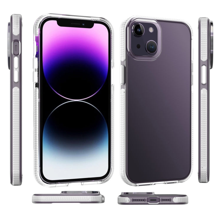 For iPhone 14 Two-color Shockproof High Transparency TPU Phone Case