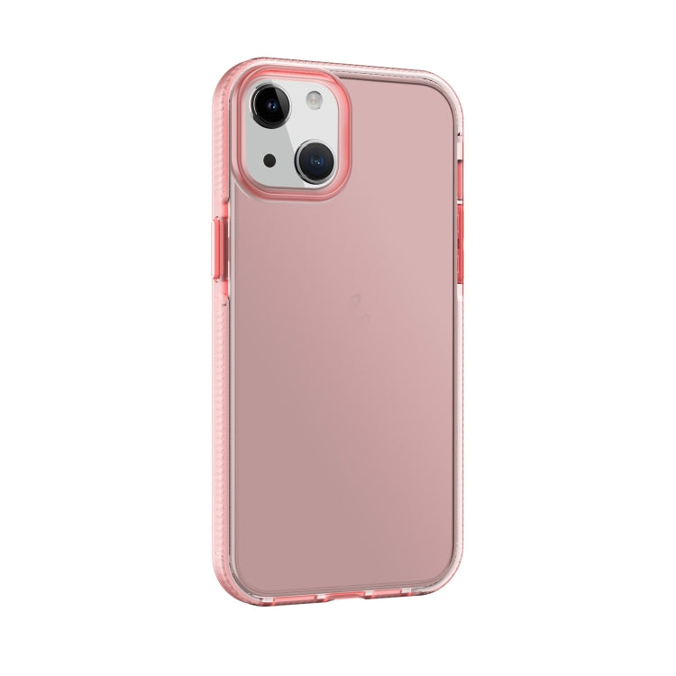 For iPhone 14 Two-color Shockproof High Transparency TPU Phone Case