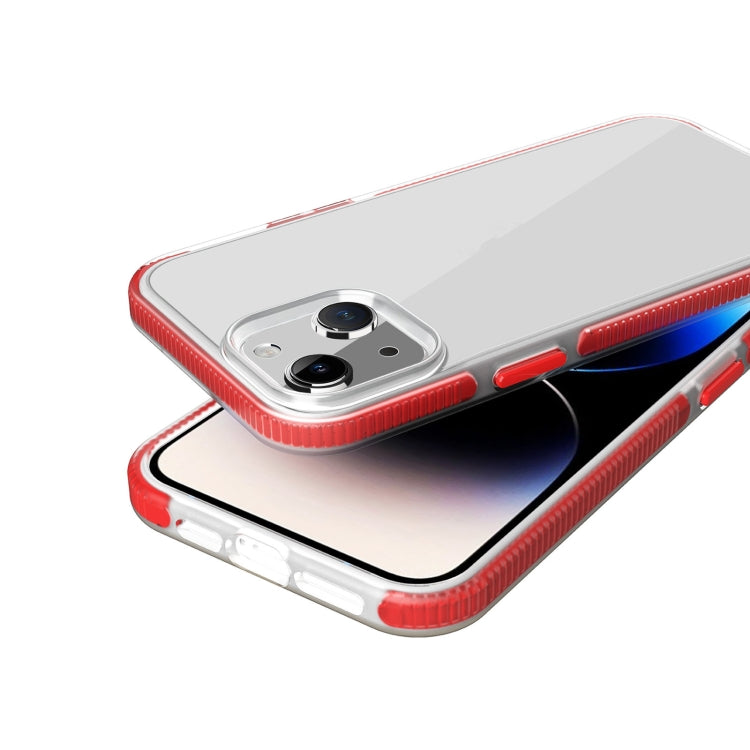For iPhone 14 Two-color Shockproof High Transparency TPU Phone Case