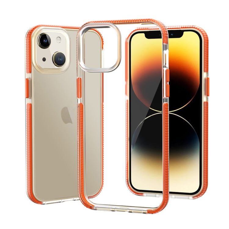 For iPhone 14 Plus Two-color Shockproof High Transparency TPU Phone Case