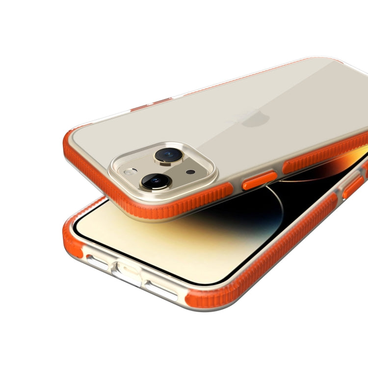 For iPhone 14 Plus Two-color Shockproof High Transparency TPU Phone Case