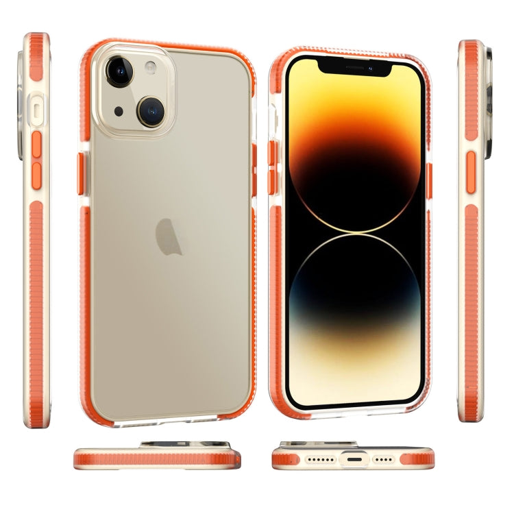 For iPhone 14 Plus Two-color Shockproof High Transparency TPU Phone Case