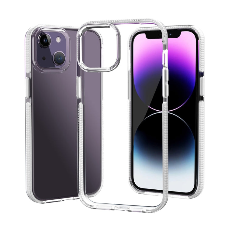 For iPhone 14 Plus Two-color Shockproof High Transparency TPU Phone Case