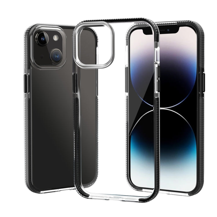 For iPhone 14 Plus Two-color Shockproof High Transparency TPU Phone Case