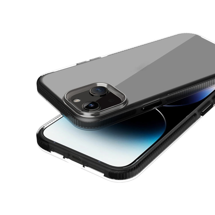 For iPhone 14 Plus Two-color Shockproof High Transparency TPU Phone Case