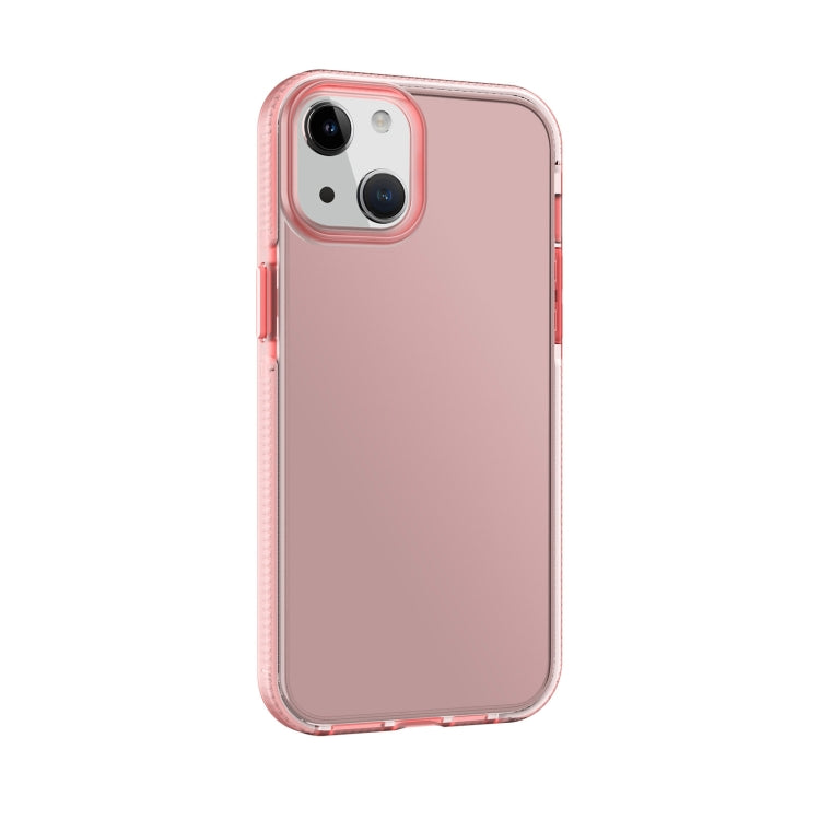 For iPhone 14 Plus Two-color Shockproof High Transparency TPU Phone Case