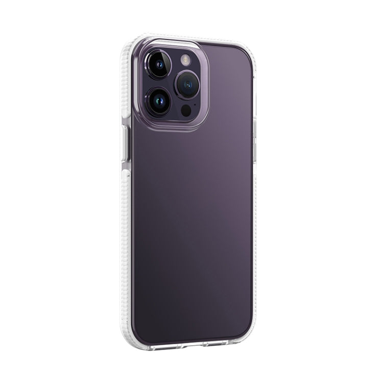 For iPhone 14 Pro Two-color Shockproof High Transparency TPU Phone Case