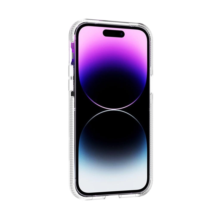 For iPhone 14 Pro Two-color Shockproof High Transparency TPU Phone Case
