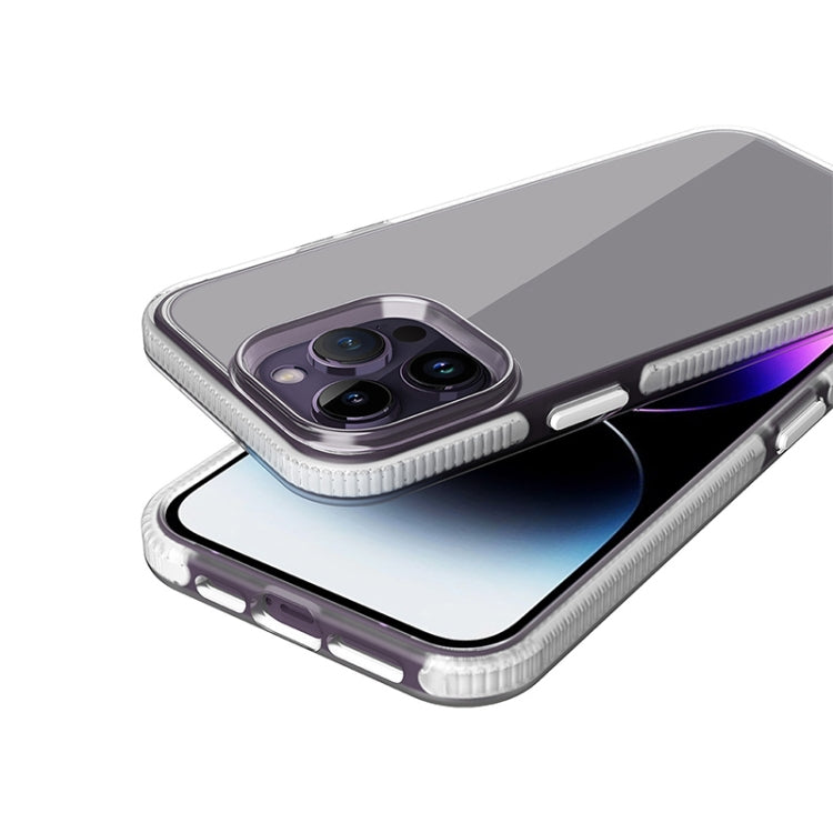 For iPhone 14 Pro Two-color Shockproof High Transparency TPU Phone Case