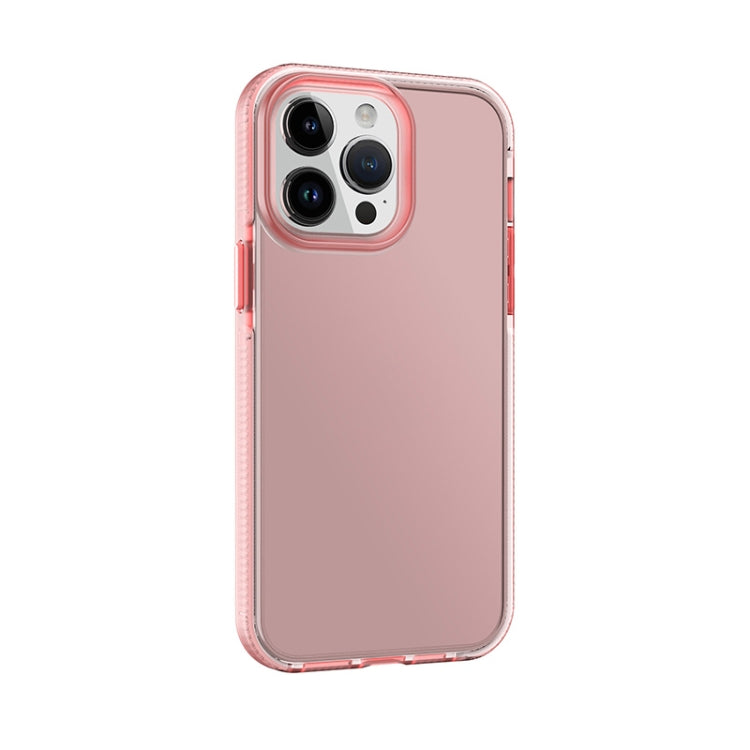 For iPhone 14 Pro Two-color Shockproof High Transparency TPU Phone Case