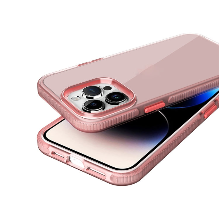 For iPhone 14 Pro Two-color Shockproof High Transparency TPU Phone Case