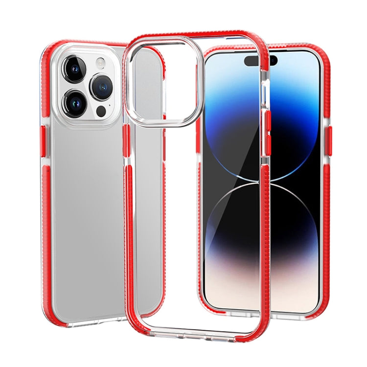 For iPhone 14 Pro Two-color Shockproof High Transparency TPU Phone Case
