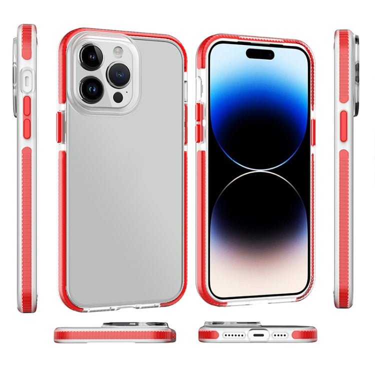 For iPhone 14 Pro Two-color Shockproof High Transparency TPU Phone Case