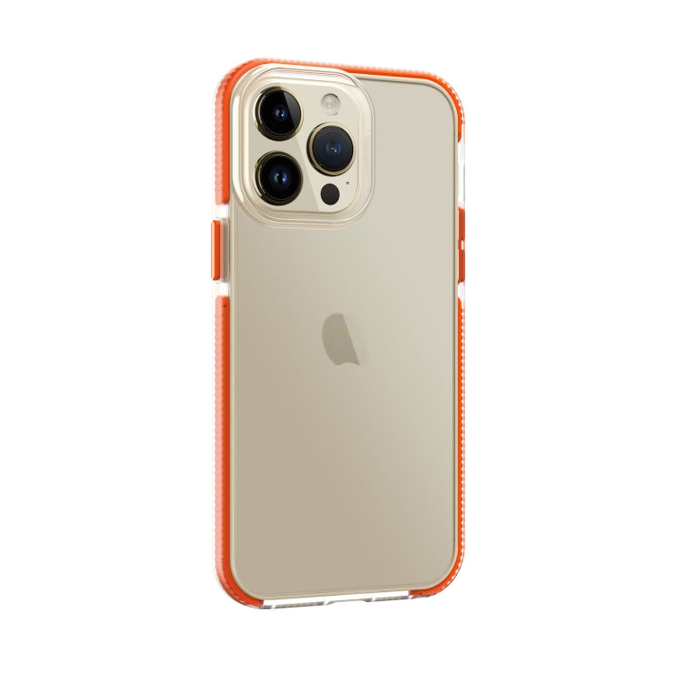 For iPhone 14 Pro Max Two-color Shockproof High Transparency TPU Phone Case